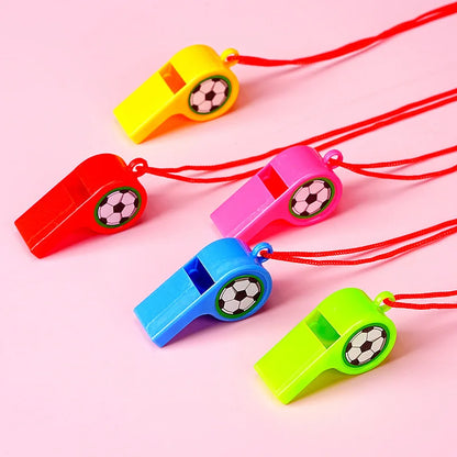 10/30/50Pcs Football Whistle Cheerleader Cheering Props Rainbow Fan Whistle Boys And Girls Birthday Party Favors Pinata Fille