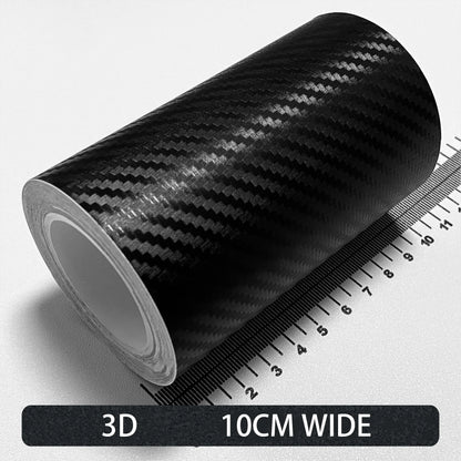 Carbon Fiber Automotive Adhesive Tape Roll Matte Black Protective Car Film Self-Adhesive Film 3D Vinyl Car Film Accessories