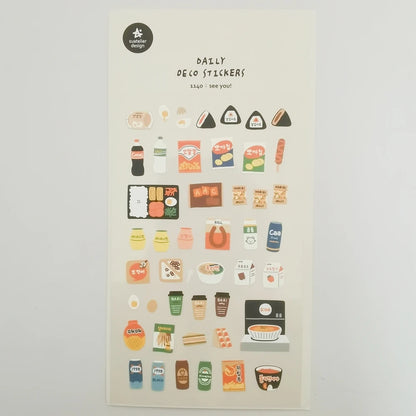 Korean Import Suatelier Baking Bread Cake Desserts Food Stickers Scrapbooking Diy Journal Stationery Sticker Deco School Supp