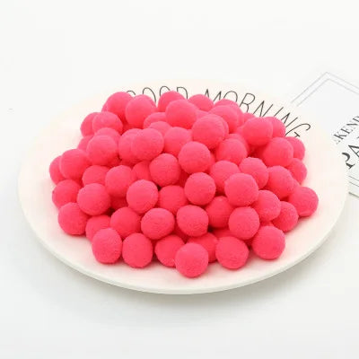 Pompoms 8/10/15/20/25/30mm Soft Pompons Colorful Fluffy Plush Craft DIY Pom Pom Fur Ball Pon Pon Home Decoration Kids Toys 10