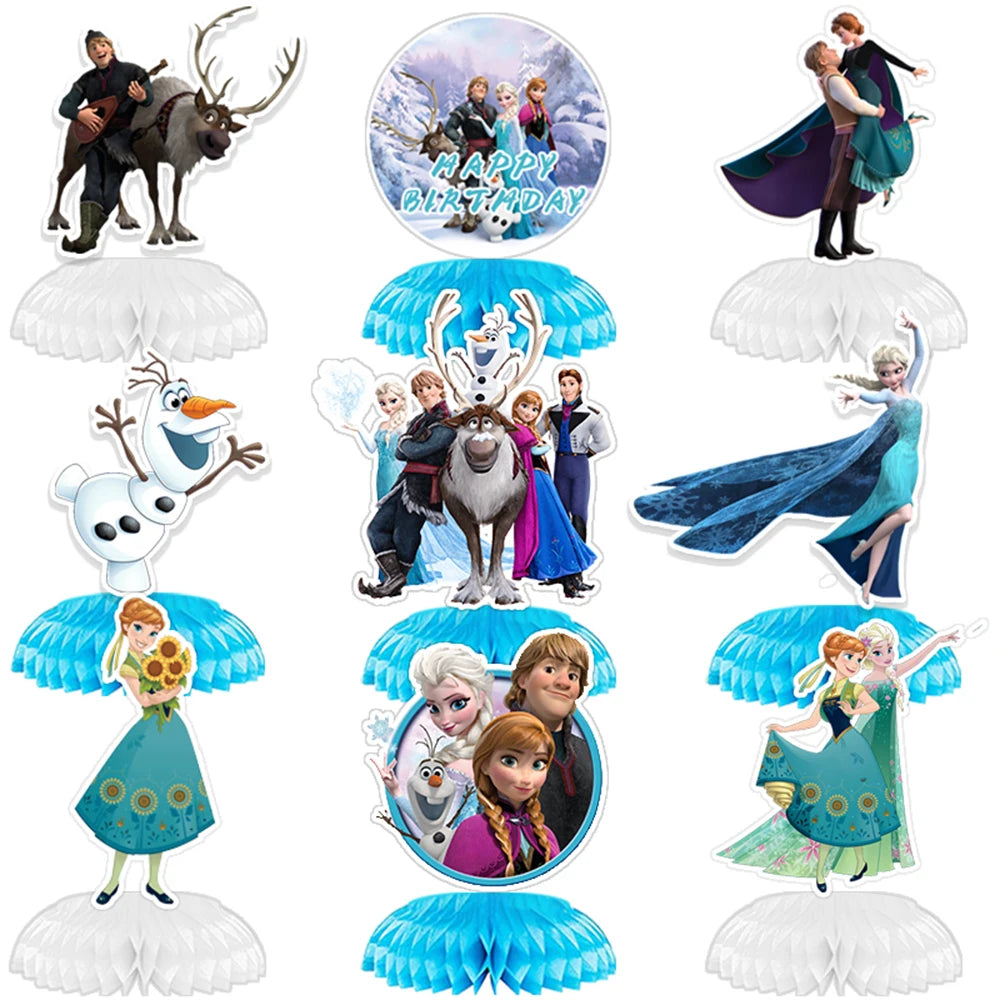 Frozens Princess Party Favors Includes Slap Bracelets Stickers Blowouts Gifts Bag for Girls Anna Elsa Birthday Party Decor Gi