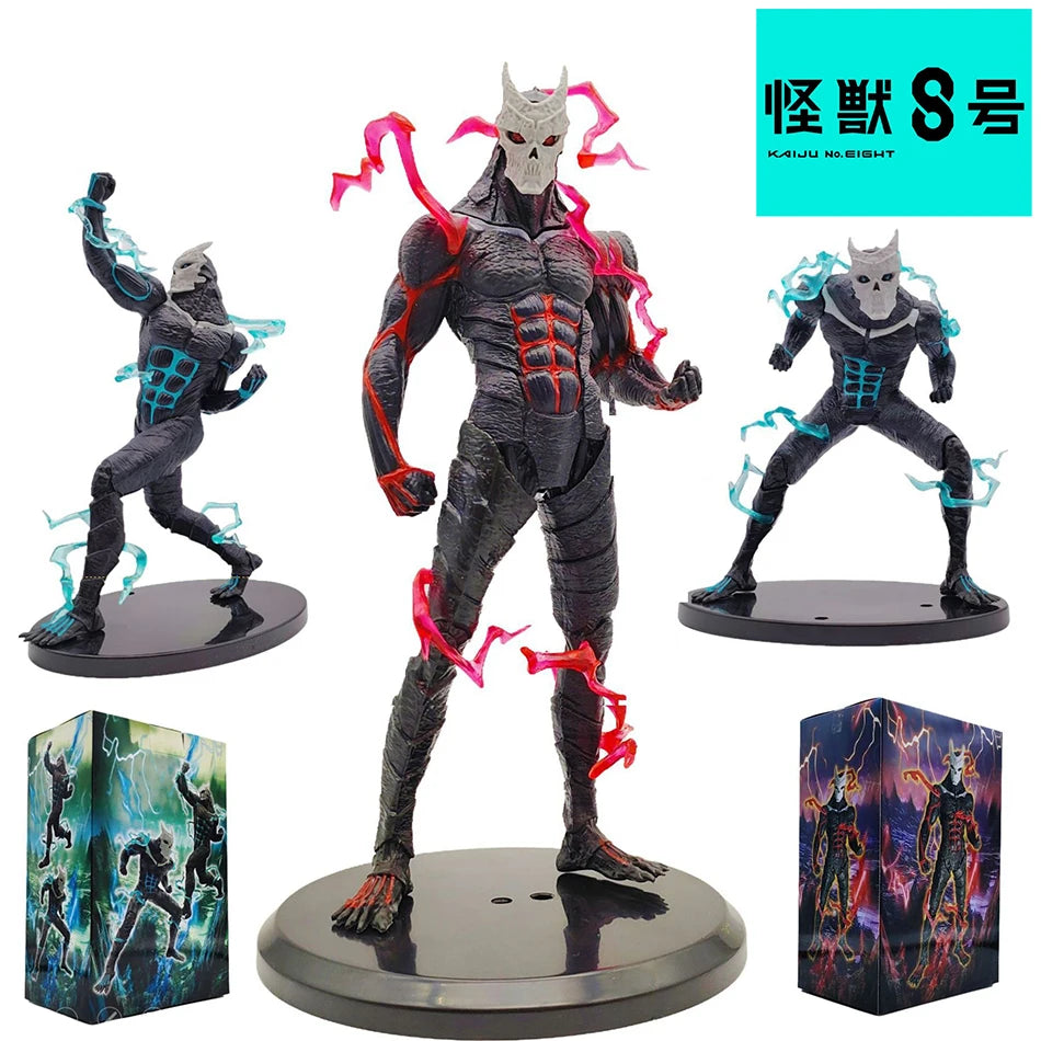 RED New Monster 8 Figure 21cm Kaiju Number Eight Figure Kafka Hibino Stands Monster Form No. 8 Anime Decoration Model Ornamen
