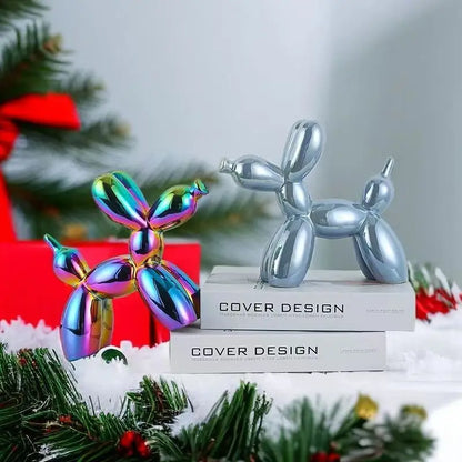 Ceramics Balloon Dog Sculpture Home Decor Room Decoration Accessories Office Nordic Animal Decorative Sculptures Figurinesnee