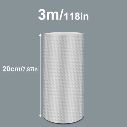 3/5/10M Transparent Carbon Fiber Car Threshold Portector Moulding Strip Trim Bumper Strip Clear Wear Surface Tapes DIY Film T