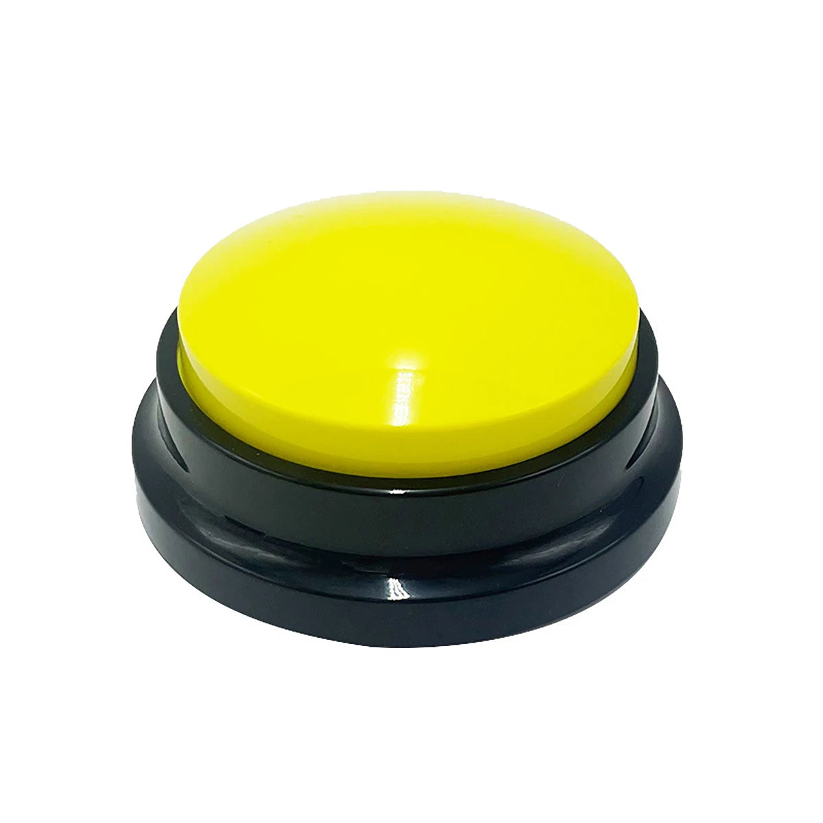 Dog Communication Buttons Voice Recording Button for Pet Training Buzzer Record Playback Funny Gift for Talking Pet - YELLOW