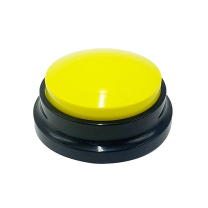 Dog Communication Buttons Voice Recording Button for Pet Training Buzzer Record Playback Funny Gift for Talking Pet - YELLOW