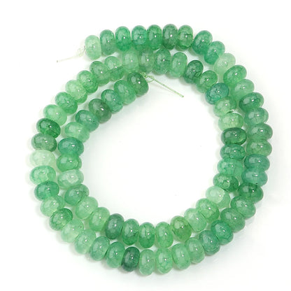 1 String 5x8mm Glass Beads Colorful Abacus Flat Round Loose Beads For Jwelry Making DIY Crafts Bracelets Necklace Accessories