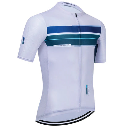 Summer 2025 Short Sleeve Cycling Jersey Men MTB Bicycle Top Outdoor Cycling Clothing Breathable Shirt Maillot Ciclismo Quick 