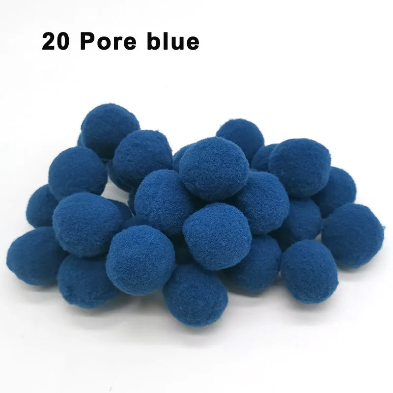 30-300Pcs Pom Poms Fluffy Soft Pompom Ball 8/10/15/20/25/30mm Handmade Sewing Craft DIY Kids Toy Christmas Weddinrg Decoratio