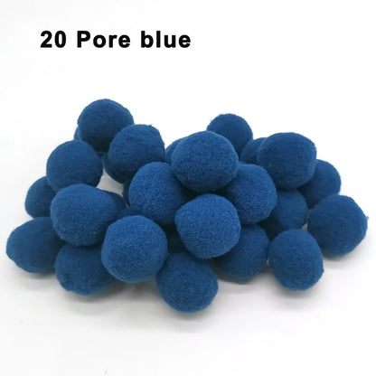 30-300Pcs Pom Poms Fluffy Soft Pompom Ball 8/10/15/20/25/30mm Handmade Sewing Craft DIY Kids Toy Christmas Weddinrg Decoratio