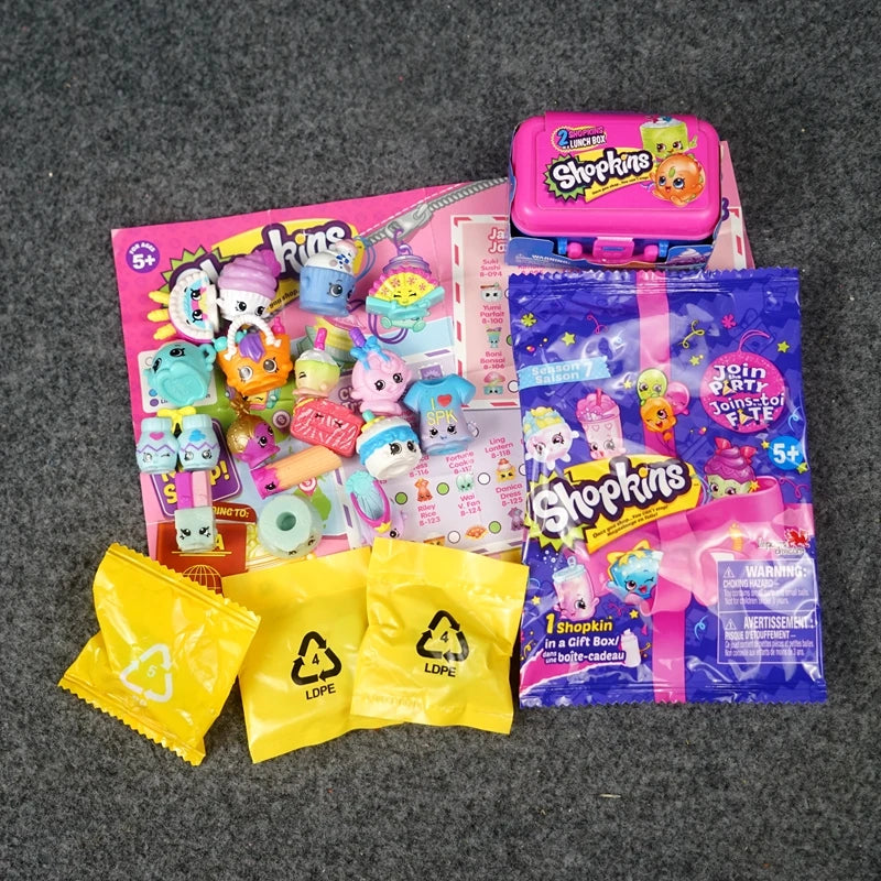 Shopkins Supermarket Mini Figurines Blind Bags Fruits Elfs Miniature Toy Cute Decoration Collectibles Simulation Model Gifts