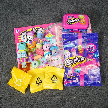 Shopkins Supermarket Mini Figurines Blind Bags Fruits Elfs Miniature Toy Cute Decoration Collectibles Simulation Model Gifts