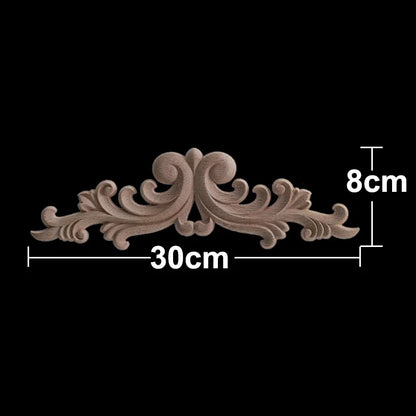 Apliques Pared Acento Calcomanías Decorativas Tallado En Para Muebles Esquina Onlay Decoración Del Hogar Calcomanía Floral - 