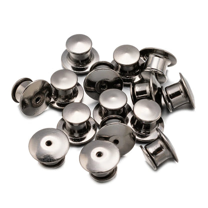 10/30/50 Pieces Locking Pin Backs Metal Pin Backs Locking Pin Keepers Locking Clasp For DIY Enamel Brooch Badge Jewelry Makin