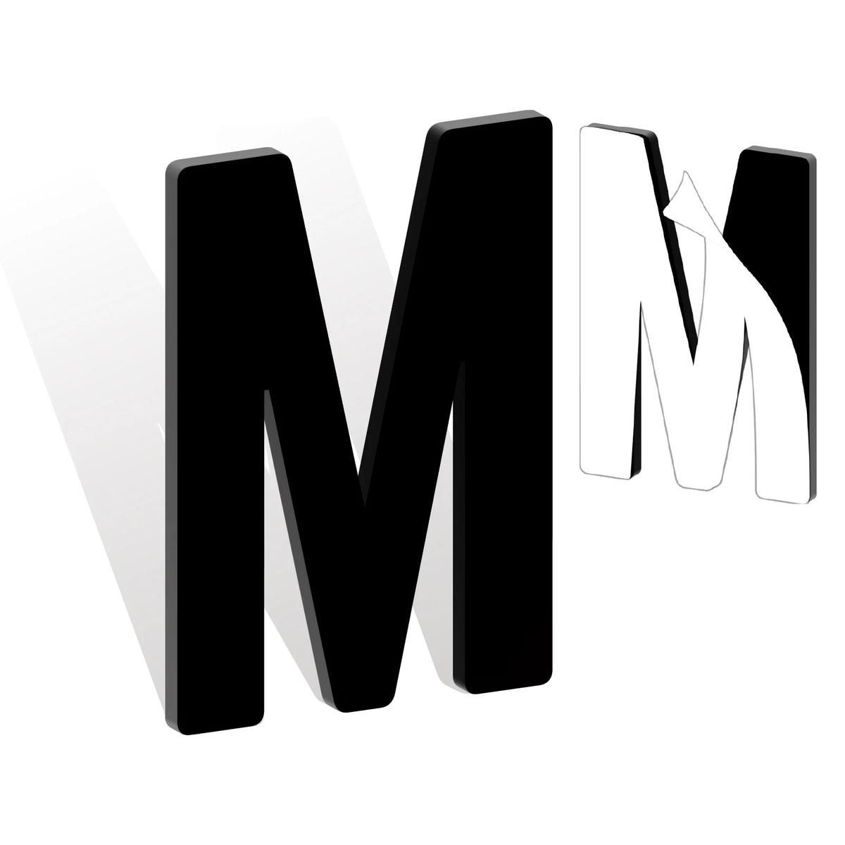 Self Adhesive House Numbers 3-12in 5mm Solid Acrylic Letters Modern Address Sign for Door Mailbox Office Hotel Apartment Deco
