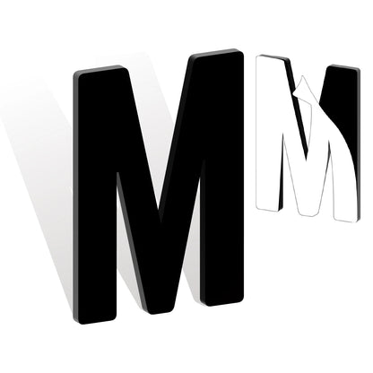 Self Adhesive House Numbers 3-12in 5mm Solid Acrylic Letters Modern Address Sign for Door Mailbox Office Hotel Apartment Deco