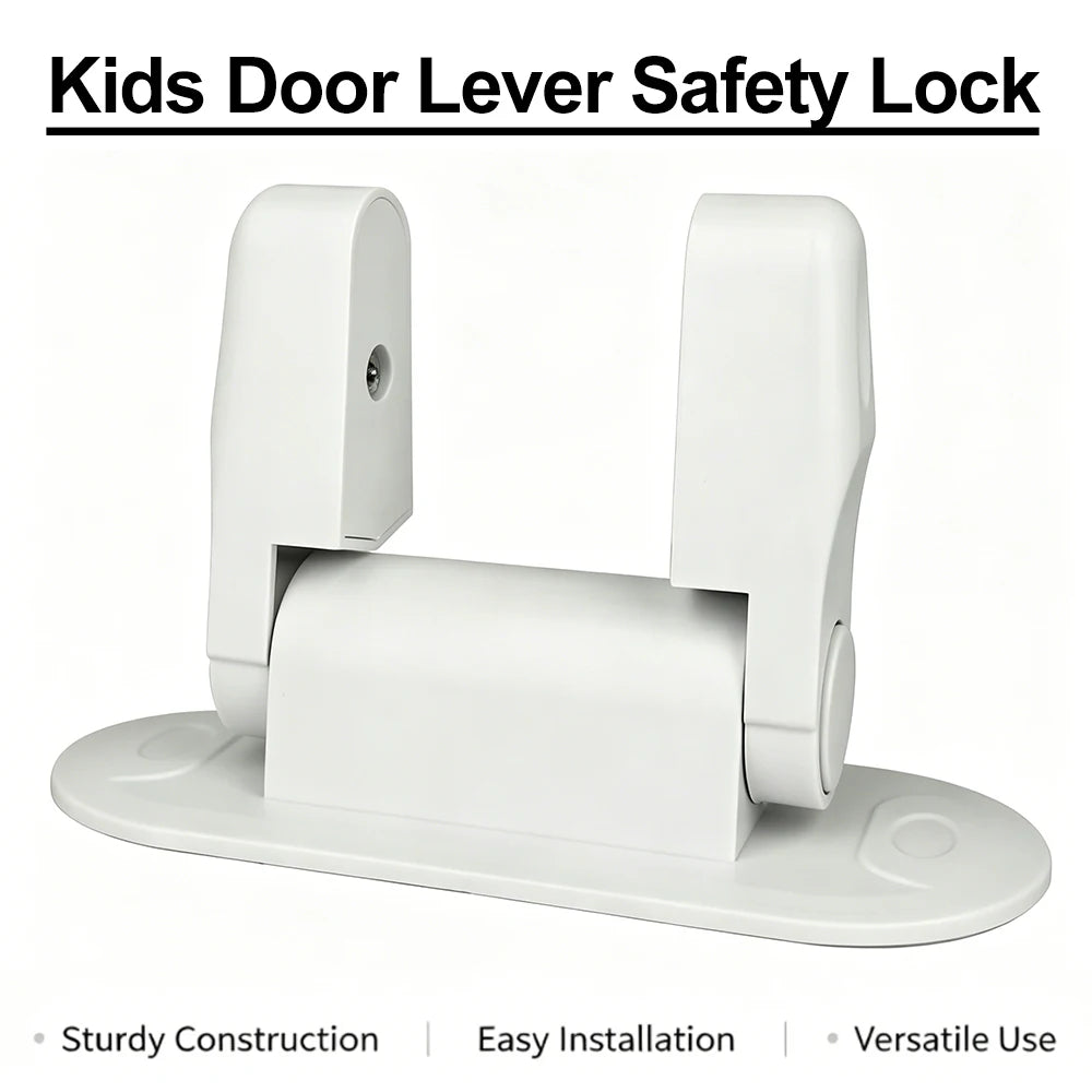Universal Door Lever Lock Child Baby Safety Lock Rotation Proof Professional Door Adhesive Security Latch Multi-functional