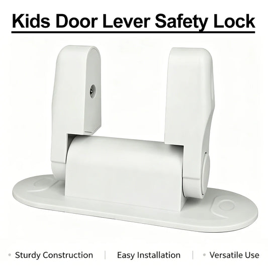 Universal Door Lever Lock Child Baby Safety Lock Rotation Proof Professional Door Adhesive Security Latch Multi-functional