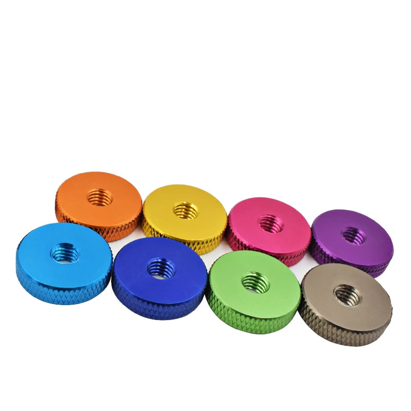 10/5pcs M3 M4 M5 M6 Hand-nut Knurled Aluminum Thumb Nut Aluminum Hand Tighten Nut Nuts