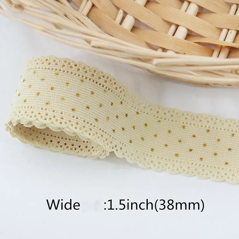 5 Yards Lace Corduroy Ribbons Sewing Crafts Hair Bow Making Gift Wrapping Accessories Christmas Ribbon Decoration