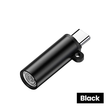 Type-C Mobile Cigarette Lighter Adapter Air Blowing Cigarette Lighter Outdoor Safety Portable Mini Cigarette Lighting Artifac