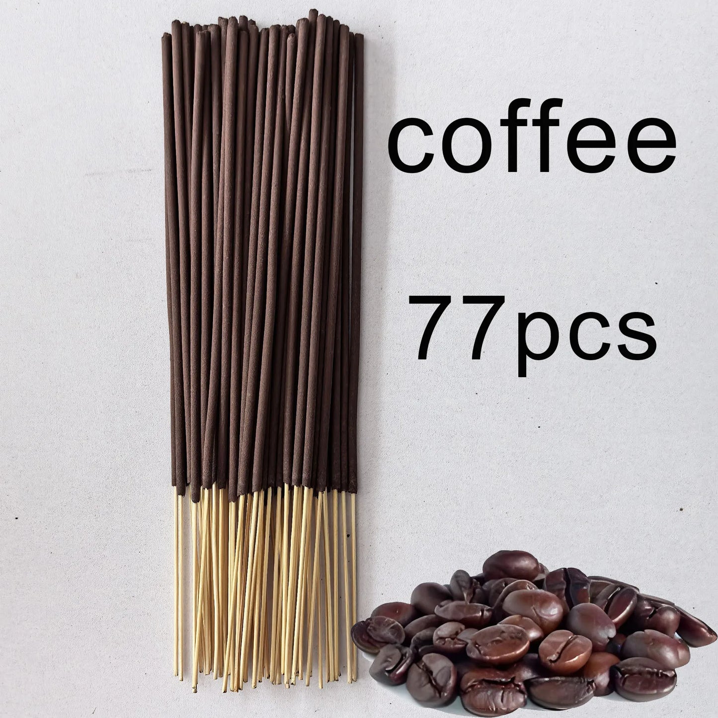 11/77/141Pcs, High-Grade Coffee-Scented Incense Sticks, Made of Natural Fragrance Powder, More Suitable for Those Who Love th
