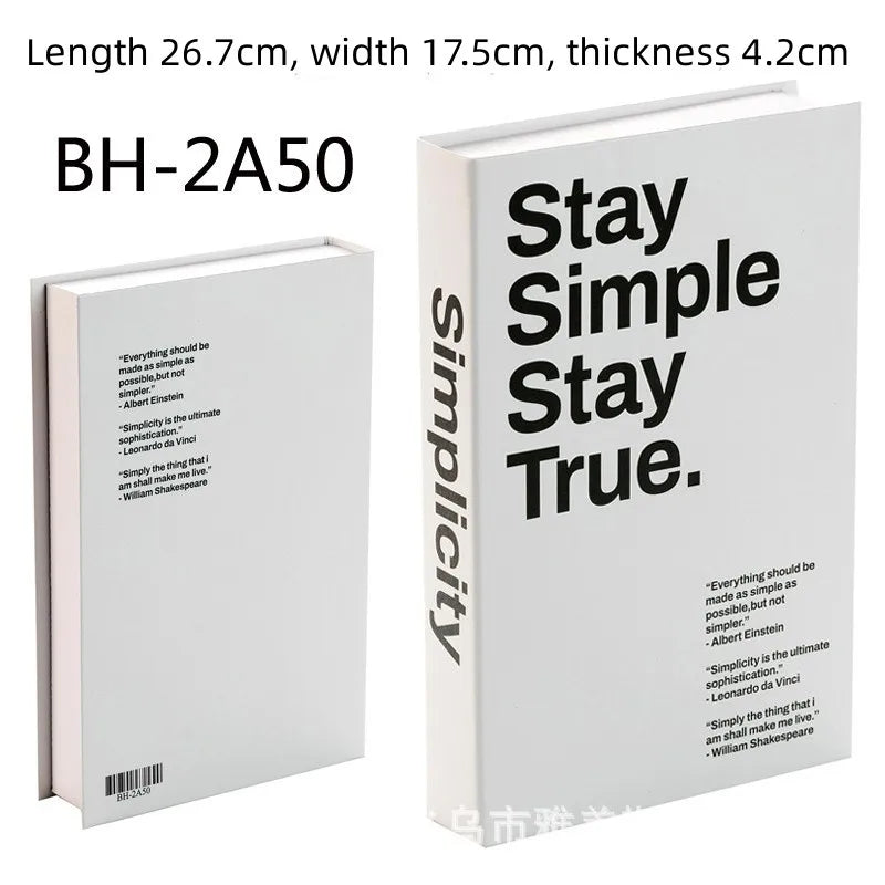 Home Decor Ornaments Living Room Study Soft Prop Book Box Luxury Coffee Table Books Modern Fake Books for Decoration - BH2A50