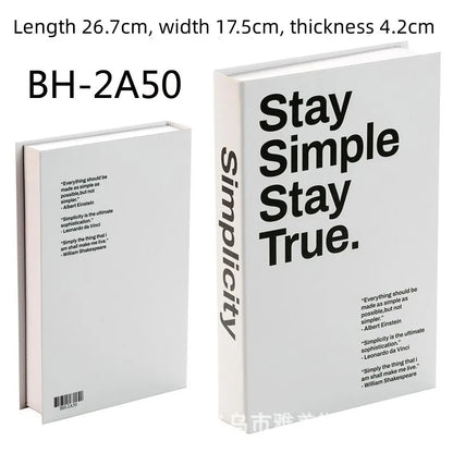 Home Decor Ornaments Living Room Study Soft Prop Book Box Luxury Coffee Table Books Modern Fake Books for Decoration - BH2A50
