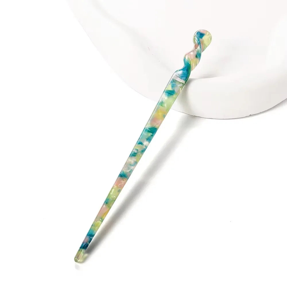 Chinese Style Hair Sticks Vintage Acetate Resin Chopstick Women Hairpins Hair Clip Pin Headwear Wedding Hair Jewelry Accessor