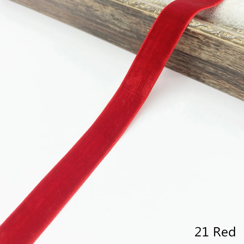 6-38mm Velvet Ribbon Wedding Party Decoration Handmade Gift Wrapping Hair Bowknot DIY Christmas #RoLi03
