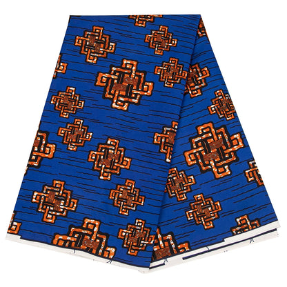 Africa Nigerian Prints Batik Fabric Real Wax Patchwork Sewing Dress Craft Cloth Polyester Ankara Tissu A-7 - sp548 / 6 Y