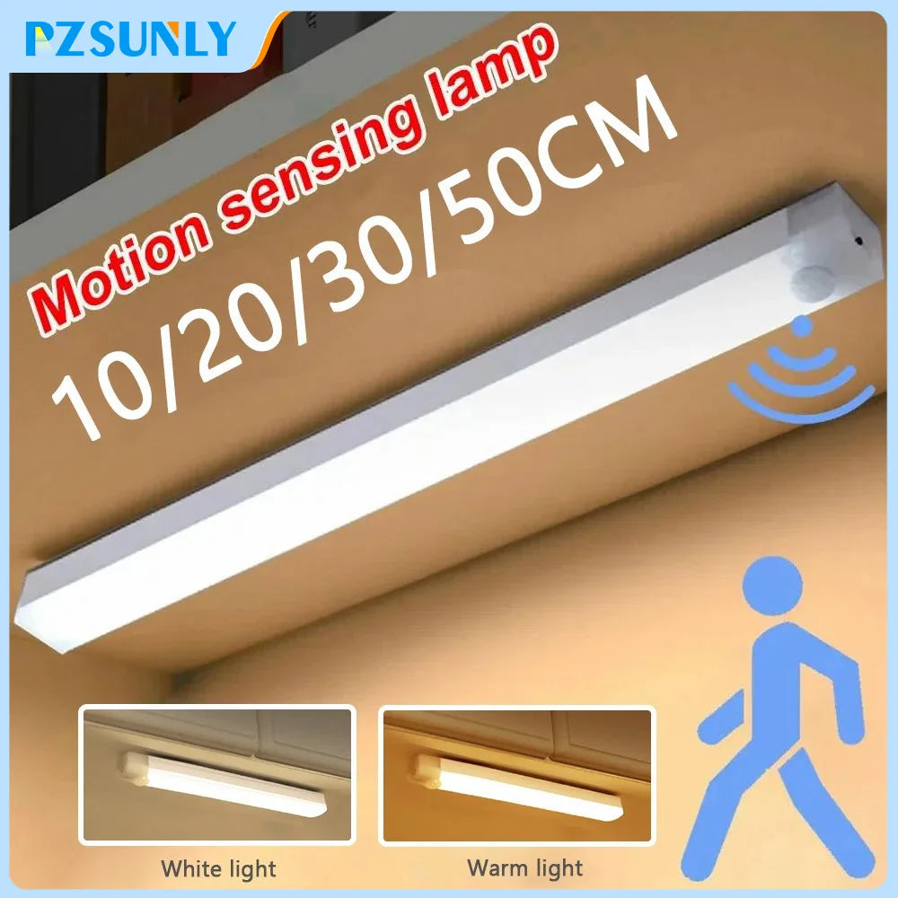 LED Motion Sensor Light Wireless LED Night Light Type C Rechargeable Light