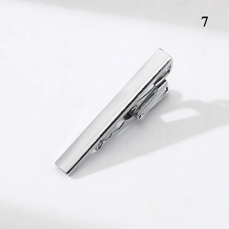 Tie Pin For Men Classic Tie Clips Copper Tie Bar Tie Collar Pin Business Corbata Necktie Clip Jewelry Gift Wedding Accessorie