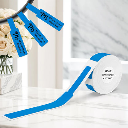 1PK Marklife P15 Printer Label Sticker 12x40mm 15x30mm 15x50mm Thermal Label Paper Compatible with P15 P12 P11 D30 Q30 Labele