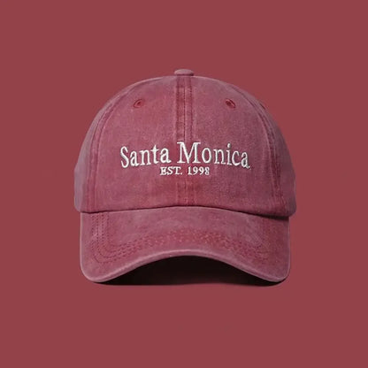 INS Style Letter Embroidered Baseball Cap Face Smaller Sun Protection Hip Hop Hat Sun Hat Couples