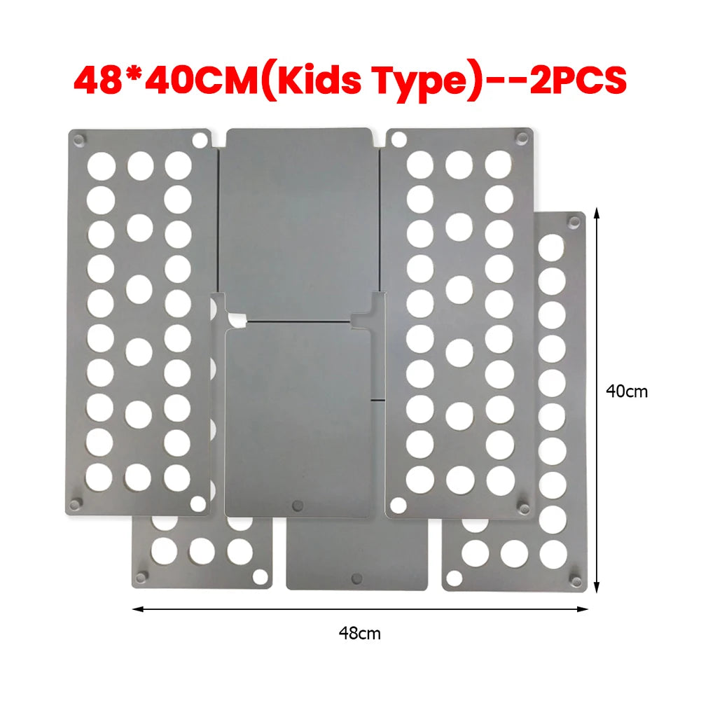 Plastic Folding Clothes Board Easy and Fast Kids Laundry Folder Folding Shirt Board Home Storage Tools for Quick Folding Clot