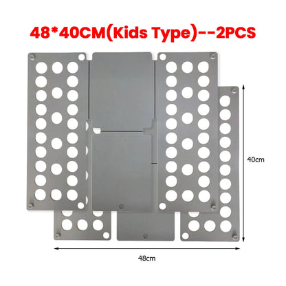 Plastic Folding Clothes Board Easy and Fast Kids Laundry Folder Folding Shirt Board Home Storage Tools for Quick Folding Clot