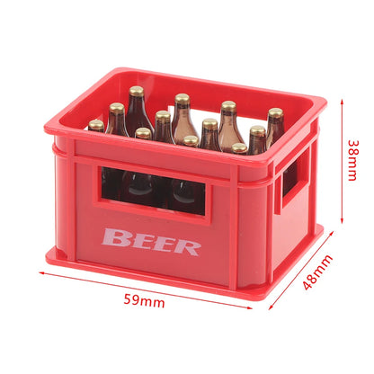 1:12 Dollhouse Mini Beer Drink Bottle Beer Box Drink Box Bar Kitchen Decor Toy