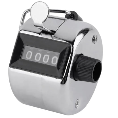 Metal Handheld Tally Counter 4-Digit Number Count Clicker Counter, Hand Mechanical Counters Clickers Pitch Counter for Coachi