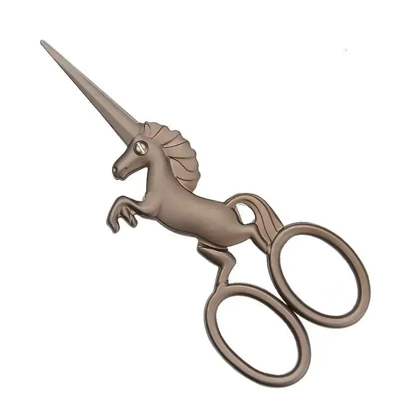 Cross Stitch Sewing Knitting Supplies Scissors Handicraft DIY Household Tools - brown