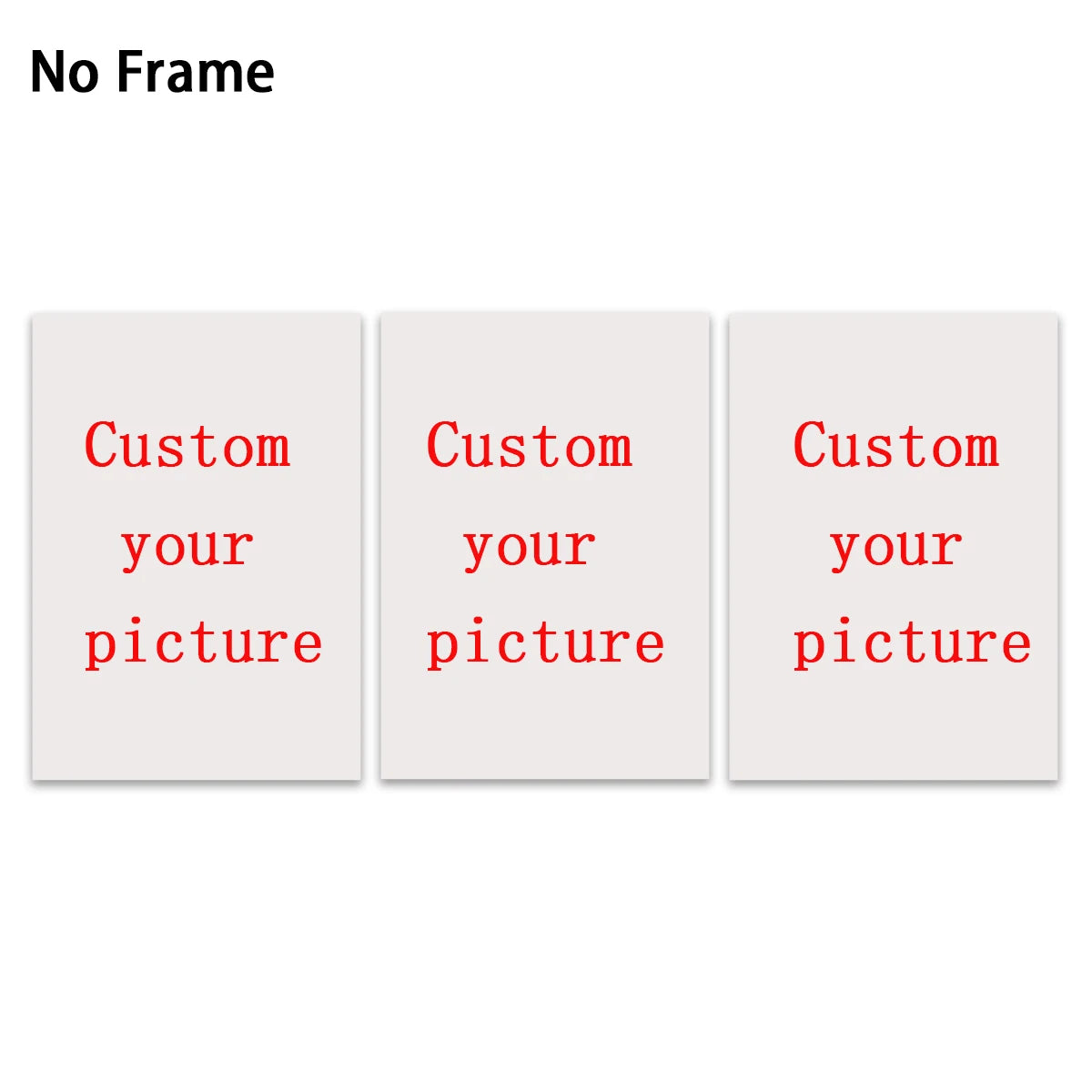 Custom Frameless Canvas Art Poster Family Portraits, Landscapes, Animals Holiday Decorations Home Room Decor