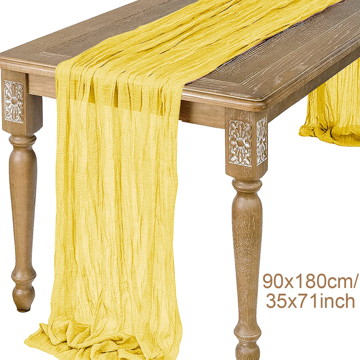 Semi-Sheer Gauze Table Runner Sage Cheesecloth Table Setting Dining Vintage Wedding Party Christmas Banquets Arches Cake Deco