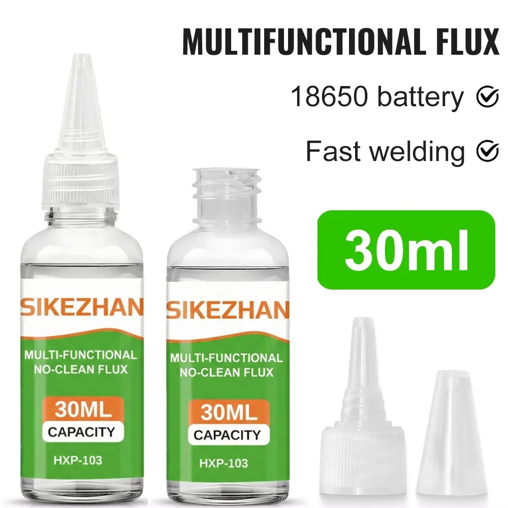 Stainless Steel Liquid Soldering Flux No-Clean Welding Fluid for Nickel Copper Iron 18650 Battery PCB Repair