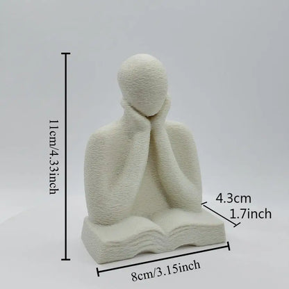 An Abstract Figure Ornament, A 3D-printed Thinking Figure Statue, A Desktop Decoration for Readers, and A Graduation Season G
