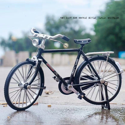 Nostalgic retro style Assembled DIY bicycle 28 bicycle Alloy Bicycle Model Toy DIY Model Ornaments Toy - JM-xixingche