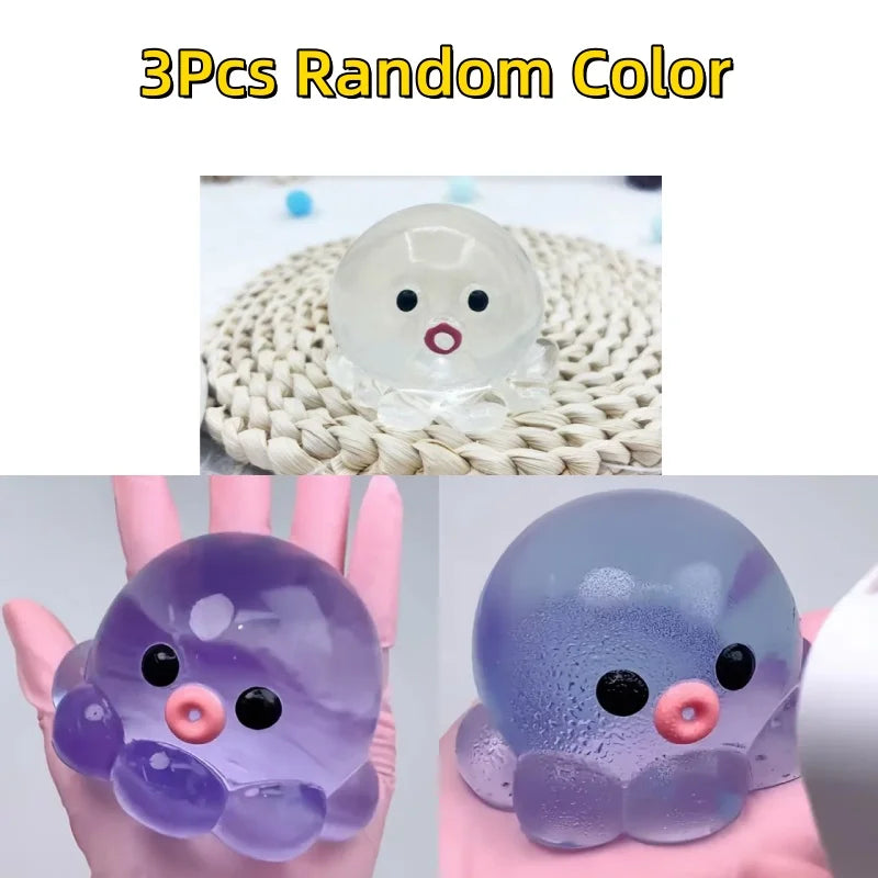 Homemade Bubble Octopus Squeeze Toy for Relax Fun Party & Birthday Gift Slow Rebound TPR Material Interactive Sensory Game To