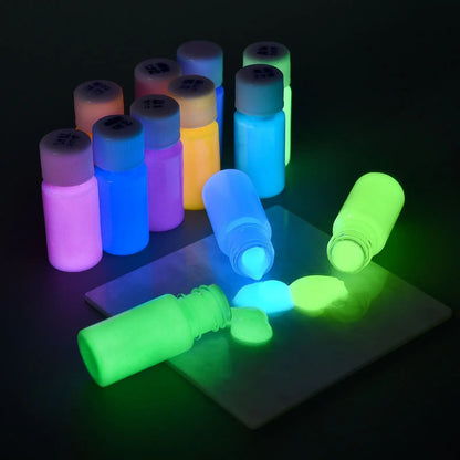 20/30g Fluorescent Pigment Long-Lasting Luminous Paints Auto Glow Glow In Dark Acrylic Paints For Artwork Party Supplies