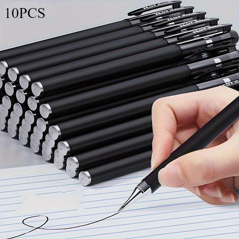 5/10/20pcs Quick-Drying Gel Pens, 0.5mm Fine Tip, Black Ink - Ideal Choice for Office and School clea For school office use o
