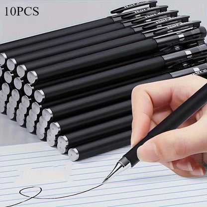 5/10/20pcs Quick-Drying Gel Pens, 0.5mm Fine Tip, Black Ink - Ideal Choice for Office and School clea For school office use o