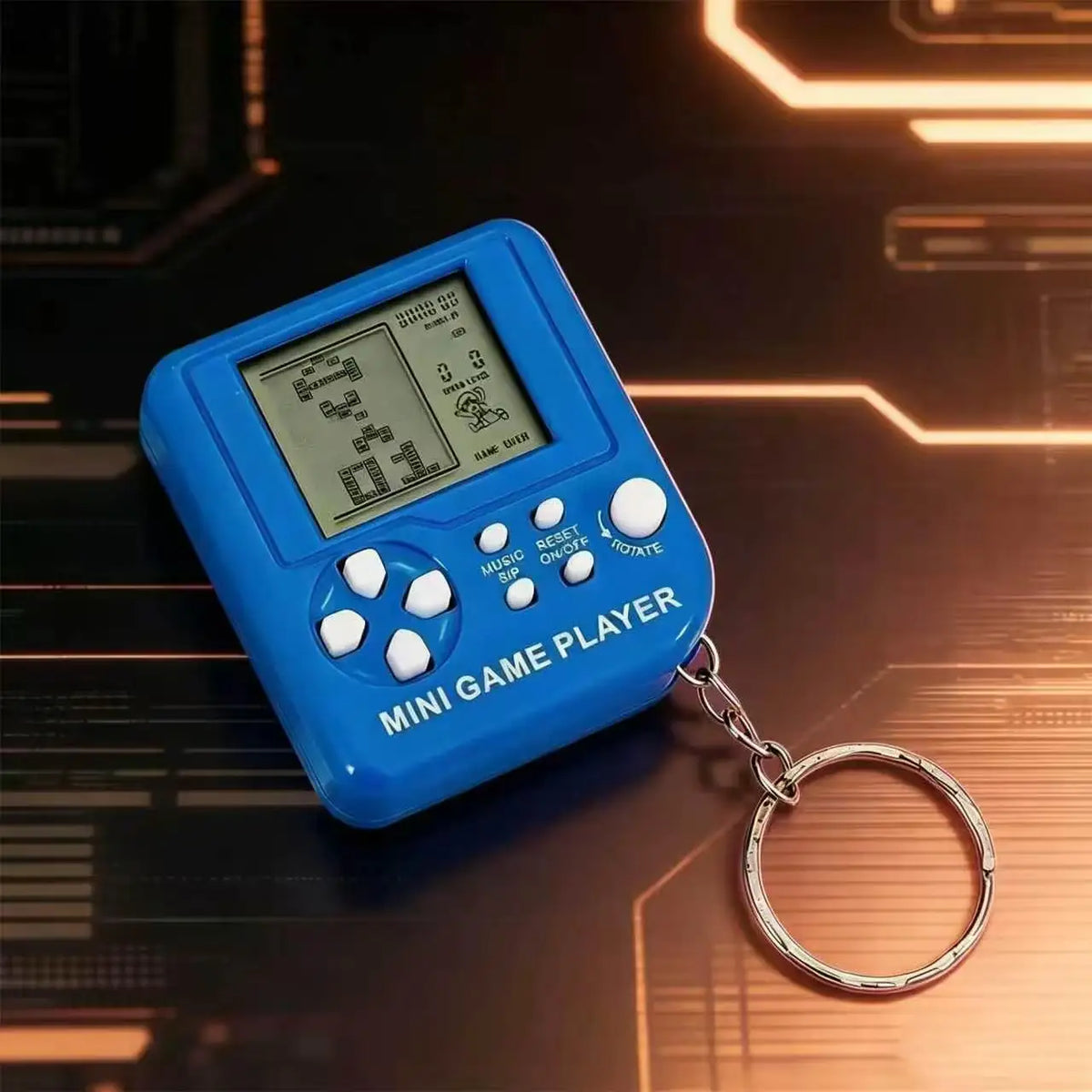 Classic Retro Mini Handheld Game Console Children Educational Electronic Game Toy Creative Gift for Kids - Maka dark blue